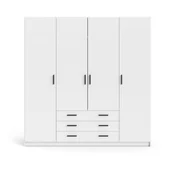 Szafy - Biała szafa Tvilum Sprint, 196 x 200 cm - miniaturka - grafika 1