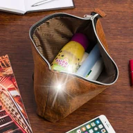 Nerki - Kosmetyczka podróżna organizer do torby duża pojemna saszetka etui płaska - miniaturka - grafika 1