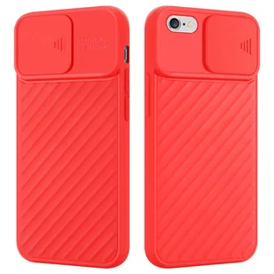 Etui ochronne Cadorabo do Apple iPhone 6 PLUS / 6S PLUS w kolorze czerwonym TPU ochrona aparatu fotograficznego - Etui i futerały do telefonów - miniaturka - grafika 1