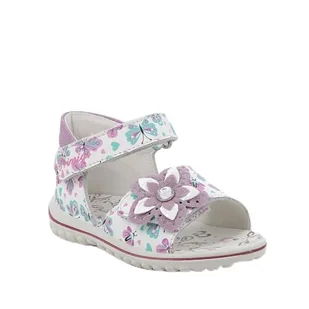 Primigi Baby Sweet, Sandały Dziewczynki, Biały-Różowy-Aquamarine, 21 EU, Biały Różowy Aquamarine, 21 EU - Buty dla dziewczynek - miniaturka - grafika 1