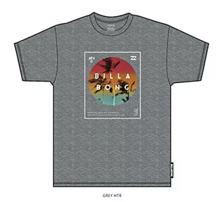 Koszulki męskie - Billabong T-shirt męski Divided Ss szary szary (Grey Heather) S Q1SS54 - grafika 1