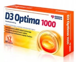 Optima Rz d3 1000 x 60 kaps - Witaminy i minerały - miniaturka - grafika 1