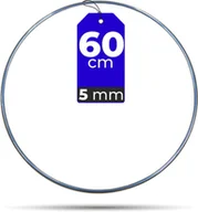 Wyposażenie pokoiku dziecięcego - Obręcz SREBRNA łapacz snów makrama 60 cm 5 mm GRUBA - miniaturka - grafika 1