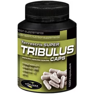 Vitalmax Tribulus Terrestris Super, 100 kapsułek - Boostery testosteronu - miniaturka - grafika 1