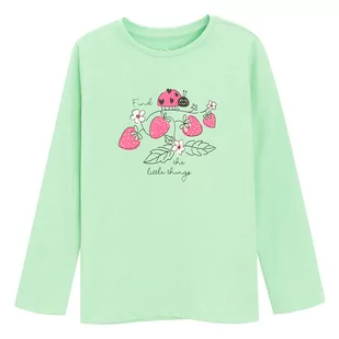 Cool Club, Bluzka dziewczęca z długim rękawem, zielona - Bluzki dla dziewczynek - miniaturka - grafika 1