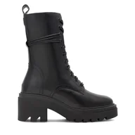 Botki damskie - Botki Gino Rossi RST-CIRCLE-01B Czarny - miniaturka - grafika 1