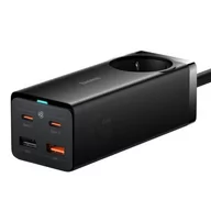 Ładowarki do telefonów - Baseus GaN3 Pro AC+2U+2C Ładowarka 230V 2xUSB-A 2x USB-C 65W - miniaturka - grafika 1