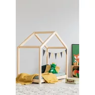 Łóżka dla dzieci i młodzieży - Łóżko dziecięce w kształcie domku z drewna sosnowego 90x190 cm Mila RM – Adeko - miniaturka - grafika 1