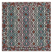 Dywany - Dywan wełniany 200 x 200 cm wielokolorowy HAYMANA - miniaturka - grafika 1