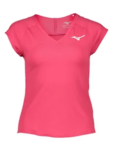 Mizuno Koszulka funkcyjna w kolorze różowym - Koszulki sportowe damskie - miniaturka - grafika 1