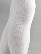 Rajstopy - rajstopy żakardowe, bawełniane, 104/110 , 4/5 lat - miniaturka - grafika 1