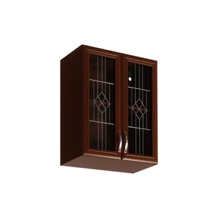 Szafka Górna Wisząca z Witryną 2 Drzwi G60S Sycylia Milano Gała Meble Orzech Milano - Szafki kuchenne - miniaturka - grafika 1