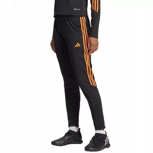 Spodnie damskie adidas Tiro 23 Club Training czarno-pomarańczowe HZ0189 M - Dresy damskie - miniaturka - grafika 1
