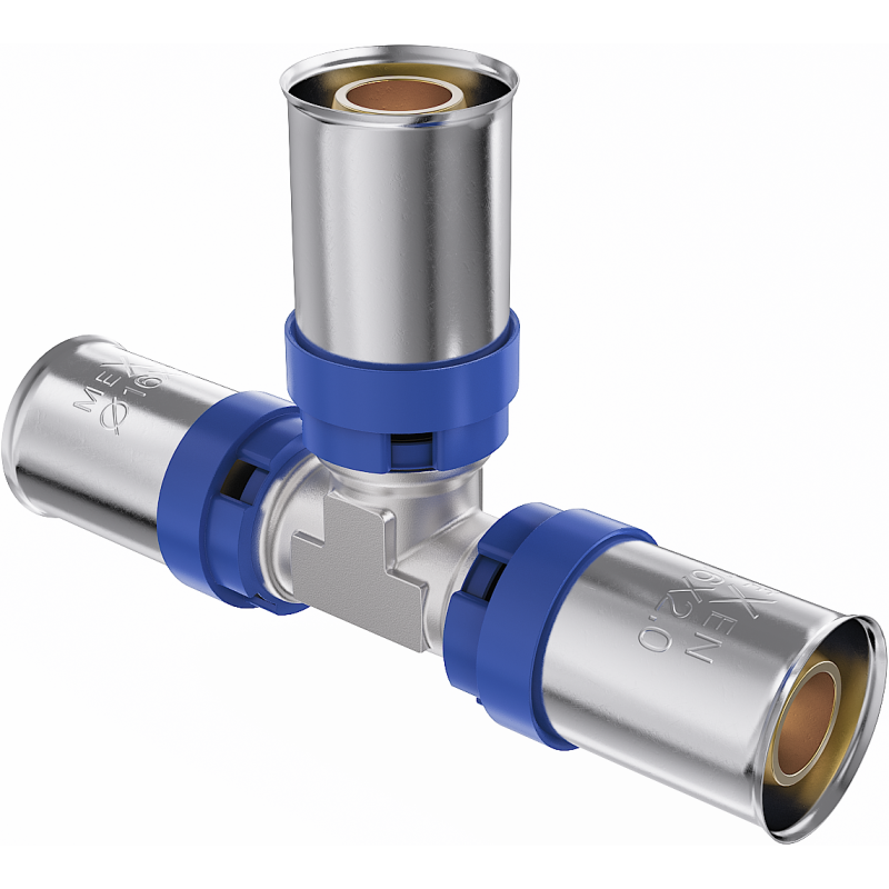 Mexen PEX-P trójnik zaciskowy, zaprasowywany PEX 25 x 25 x 25 - W97130-252525-00