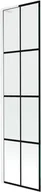 Parawany nawannowe - Mexen Next L parawan nawannowy 1-skrzydłowy 50 x 150 cm, czarny wzór, biały - 895-050-000-03-77-20 - miniaturka - grafika 1