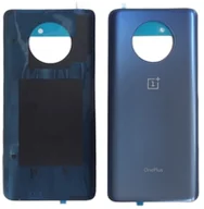 Części serwisowe do telefonów - KLAPKA BATERII + KLEJ OnePlus 7T NIEBIESKI - miniaturka - grafika 1