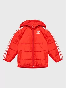 adidas Kurtka puchowa adicolor HK7452 Czerwony Regular Fit - Kurtki i płaszcze dla chłopców - miniaturka - grafika 1