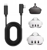 Akcesoria VR - Kabel kątowy przewód 5M USB-C - USB-C do Okularów gogli VR Oculus Quest 3 2 - miniaturka - grafika 1