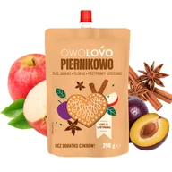 Koncentraty warzywne, przeciery - Owolovo Piernikowo mus jabłko śliwka korzenny świąteczny bez cukru 200g - miniaturka - grafika 1
