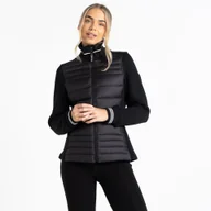 Kurtki i kamizelki sportowe damskie - Dare 2b Damska kurtka pikowana Chilly Czarny, Rozmiar: 46 - miniaturka - grafika 1