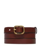 Paski - Gino Rossi Pasek Damski BLYL23006 Brązowy - miniaturka - grafika 1