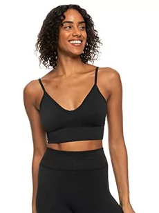 Roxy Biustonosz sportowy CHILL Out bezszwowy damski czarny XL/XXL - Biustonosze - miniaturka - grafika 1