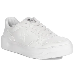 Calvin Klein Jeans Sneakersy damskie na platformie białe-38 - Sneakersy damskie - miniaturka - grafika 1