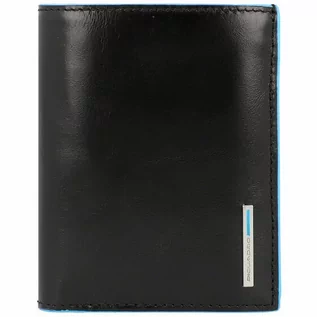 Portfele - Piquadro Blue Square Portfel II skórzany 9,5 cm schwarz PU1740B2-N - grafika 1