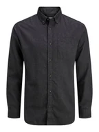Koszule męskie - Jack & Jones Koszula - Slim fit - w kolorze antracytowym - miniaturka - grafika 1