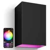 Systemy inteligentnych domów - Philips Philips Hue Outdoor Resonate Wall Lantern - Black 915005842901 - miniaturka - grafika 1