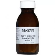 Pozostałe kosmetyki - Bingospa Aleja Kasztanowa 24, 26-652 Milejowice Dy Wyciąg z aloesu, lnu i rumianku 100% 100ml Bingospa - miniaturka - grafika 1