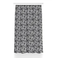 Zasłony - Zasłona przelotki Czarno-biały wzór wzór 150x240, Fabricsy - miniaturka - grafika 1