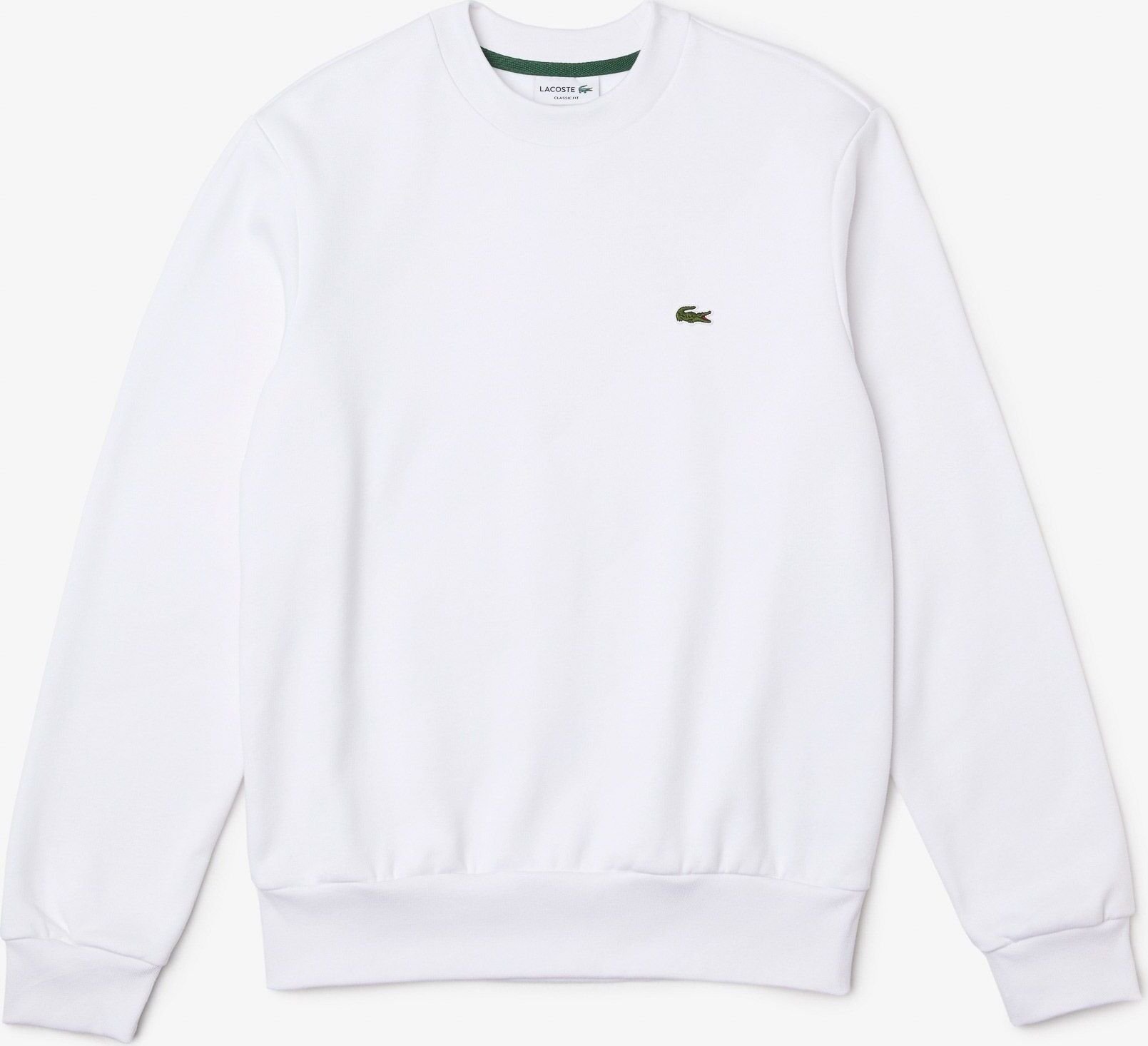 Męski sweter bez kaptura Lacoste White Ecological - L