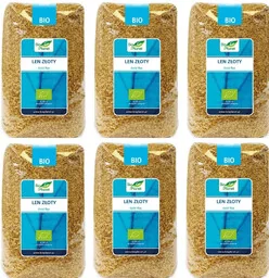 Bio Planet Len Złoty 6x1kg - BIO Ekologiczny - Ciastka - miniaturka - grafika 1
