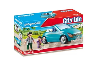 PLAYMOBIL Dad and child with convertible 70285 - Zabawki kreatywne - miniaturka - grafika 2