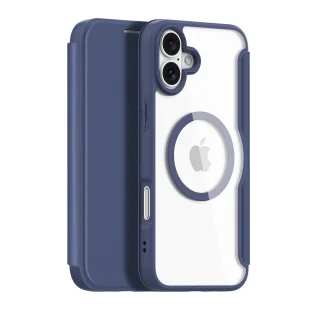 Etui Dux Ducis Skin X Pro na iPhone 16 z MagSafe i klapką - niebieskie - Etui i futerały do telefonów - miniaturka - grafika 1