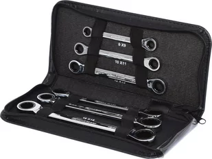 KS Tools 503.4557 Gear Plus zestaw kluczy z podwójną grzechotką pierścieniową, 6-częściowy, 8 X 9  17 X 19 MM 503.4557 - Zestawy narzędziowe - miniaturka - grafika 1