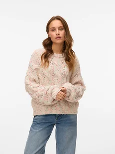 Vero Moda Sweter w kolorze beżowym - Swetry damskie - miniaturka - grafika 1