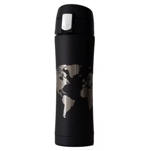 TravelSet, Kubek termiczny World - czarny 400ml - Kubki termiczne - miniaturka - grafika 1