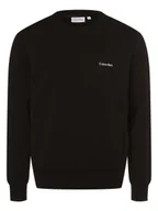 Bluzy męskie - Calvin Klein - Męska bluza nierozpinana, czarny - miniaturka - grafika 1