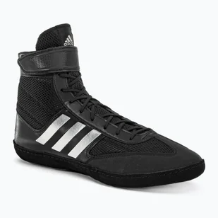 Buty bokserskie męskie Adidas Combat Speed.5 black/silver - Pozostałe akcesoria do sportów walki - miniaturka - grafika 1
