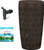 Zbiorniki na deszczówkę - Form-Plastic Zbiornik na deszczówkę Flow 240l + kranik Beczka - miniaturka - grafika 1