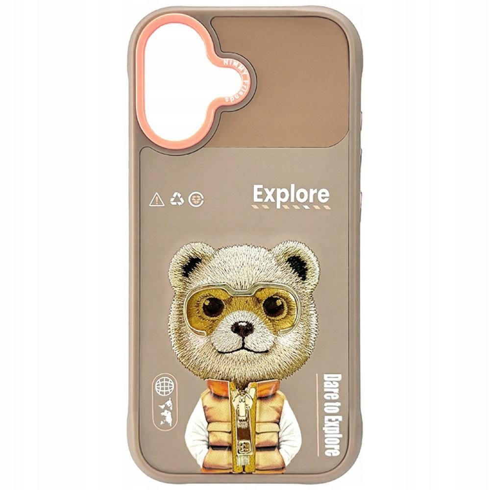 Etui Nimmy Cool&Cute 2.0 Bear do iPhone 17 beżowy