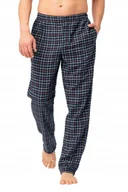 Piżamy damskie - KEY SPODNIE OD PIŻAMY MĘSKIE MHT 481 B25 M GRANATOWY - miniaturka - grafika 1