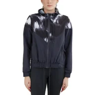 Kurtki i kamizelki sportowe damskie - Wiatrówka damska Breeze Windbreaker - czarny - miniaturka - grafika 1