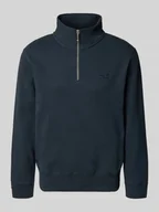 Bluzy męskie - Bluza z zamkiem błyskawicznym i Wyhaftowane logo - miniaturka - grafika 1