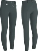 Bryczesy - Pikeur Bryczesy PRISCA GRIP GIRL z silikonowym krótkim lejem dark shadow - miniaturka - grafika 1