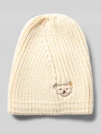 Czapki dla dzieci - Czapka z dzianiny z wyhaftowanym motywem - miniaturka - grafika 1