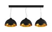 Lampy sufitowe - Zuma Line ANTENNE TS-120404P-BKGO lampa wisząca potrójna - miniaturka - grafika 1