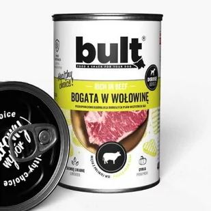 Bult puszka bogata w wołowinę 400 gram - Mokra karma dla psów Bult puszka bogata w wołowinę 400 gram - Mokra karma dla psów - miniaturka - grafika 1